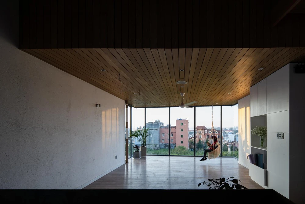 Khoảng trống rộng rãi, thông thoáng để gia đình vui chơi cùng nhau.