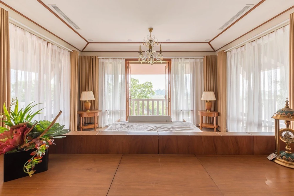 Không gian nghỉ ngơi đẹp như resort.