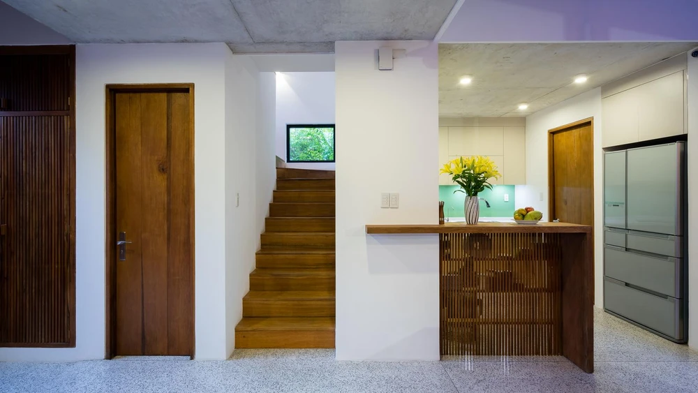 Không gian bếp thiết kế một góc riêng biệt.