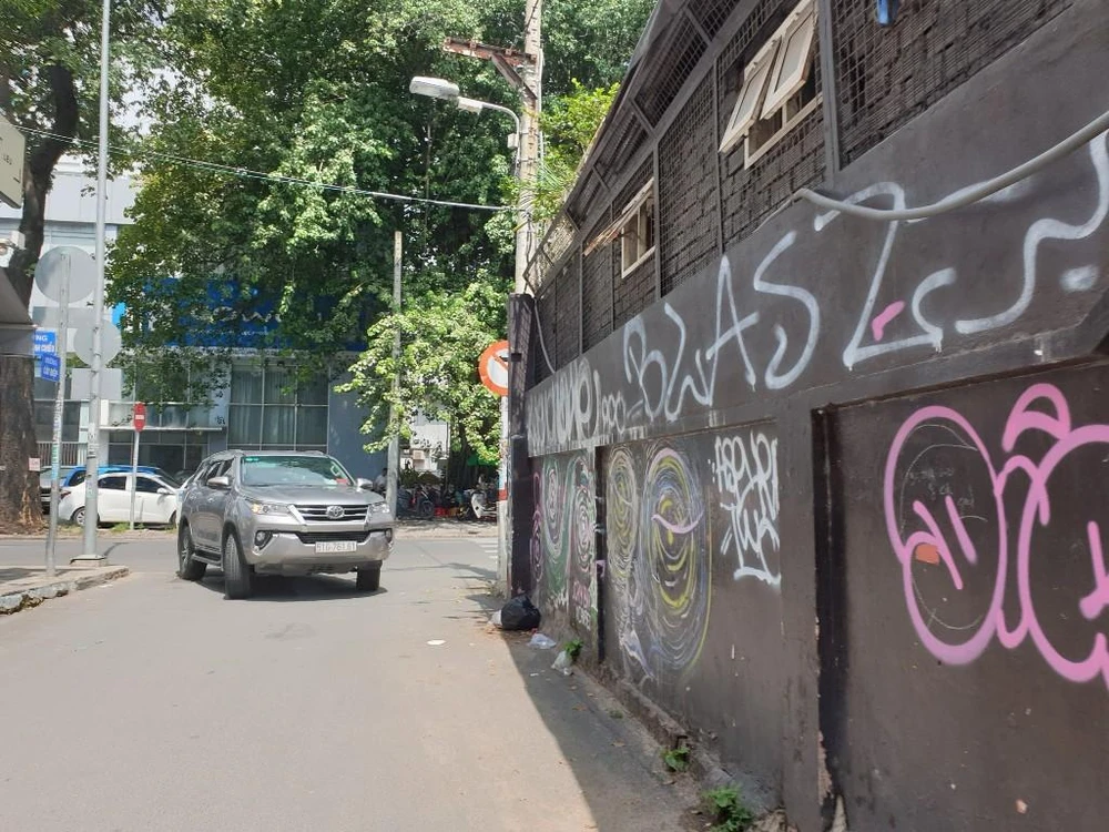 Hình thù quái dị trên đường Cây Điệp (quận 1).