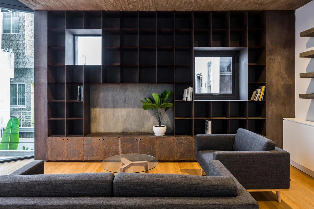 Nội thất theo tông màu tường, gọn gàng, đảm bảo công năng sử dụng.