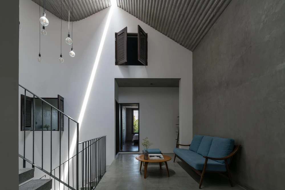 Sảnh sinh hoạt chung ở tầng hai.