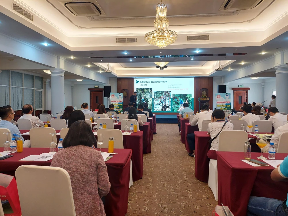 Toàn cảnh hội nghị xúc tiến “Điểm đến du lịch Bắc Kạn” tại TP.HCM.