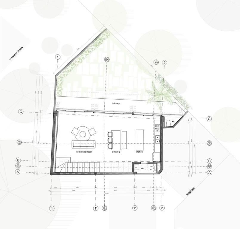 Mặt bằng tầng một
