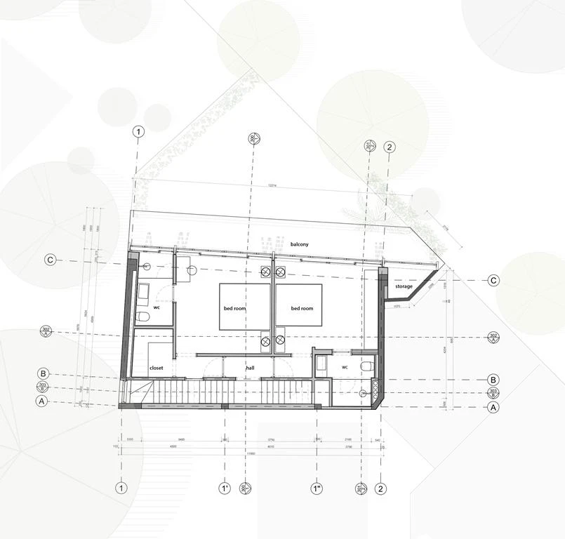 Mặt bằng tầng hai