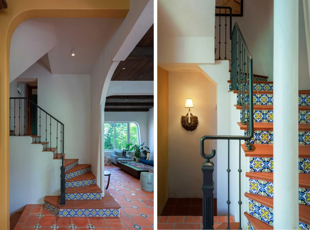 Lan can cầu thang chắc chắn.