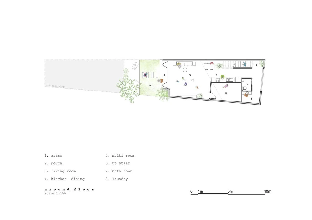 Mặt bằng tầng trệt