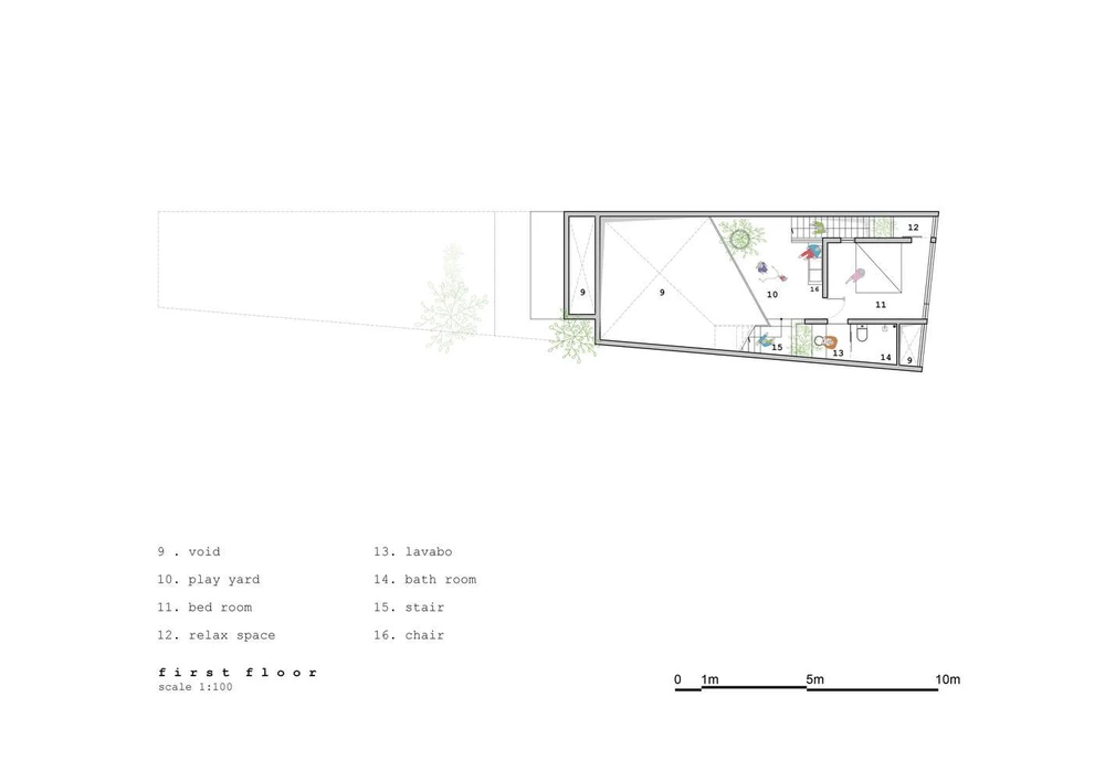 Mặt bằng tầng một