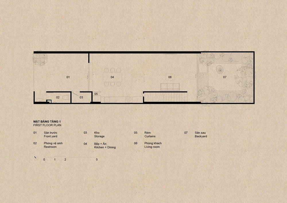 Mặt bằng tầng một