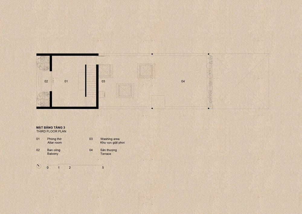 Mặt bằng tầng ba