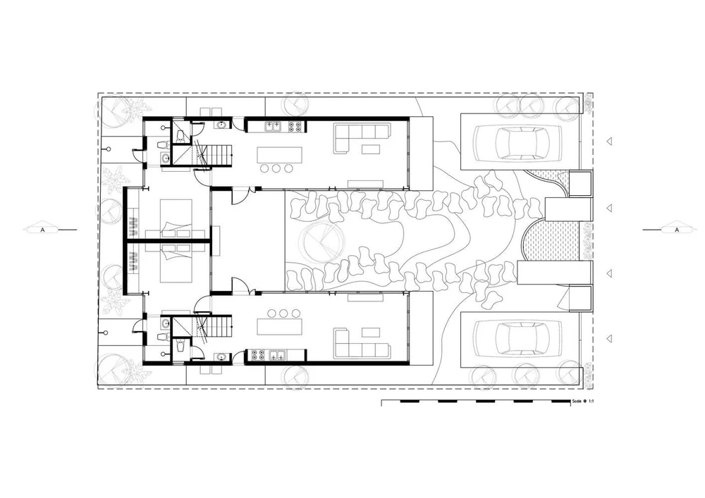 Mặt bằng tầng trệt