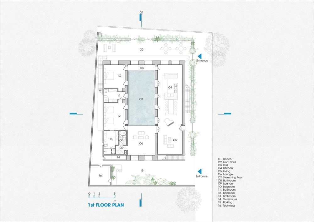 Mặt bằng tầng một