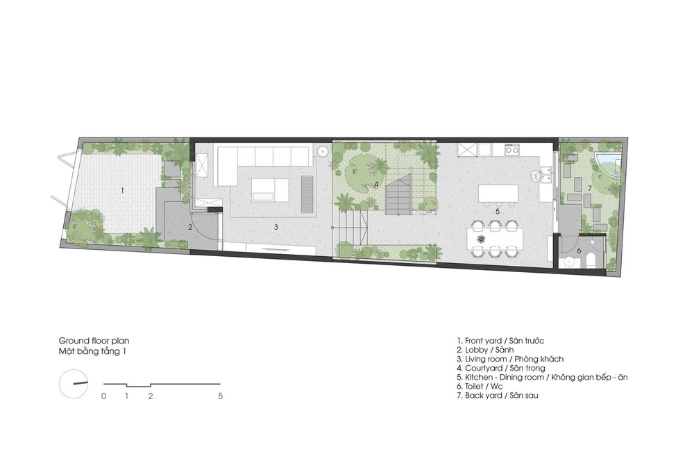Mặt bằng tầng một Mặt bằng tầng một