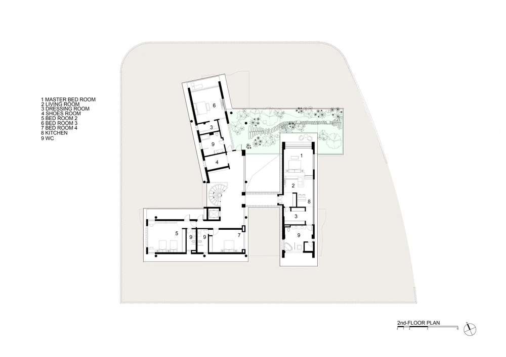 Mặt bằng tầng hai