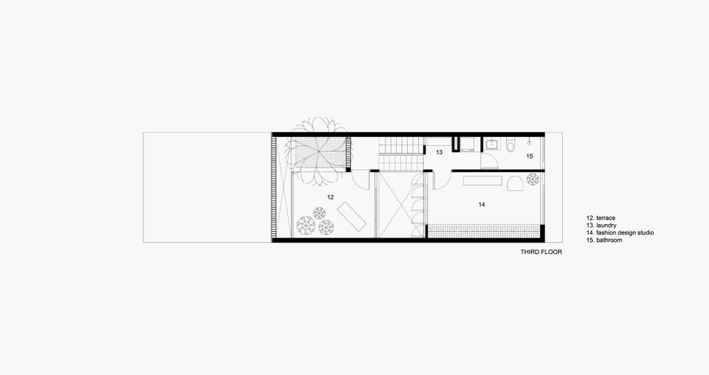 Mặt bằng tầng ba