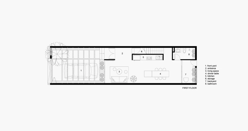Mặt bằng tầng một