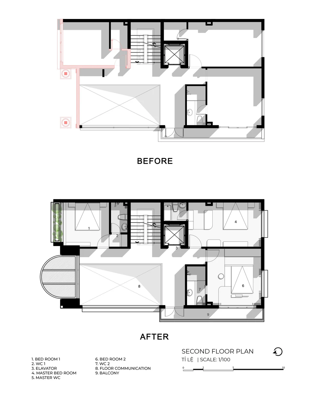 Mặt bằng tầng hai