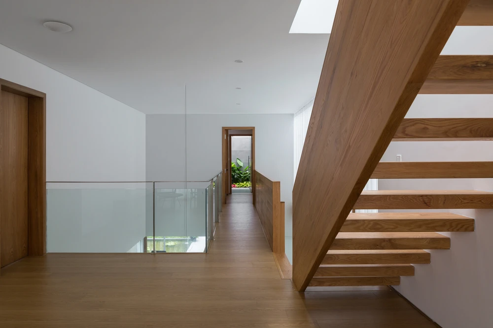 Kiến trúc sư sử dụng tông màu trắng chủ đạo cho toàn bộ công trình.