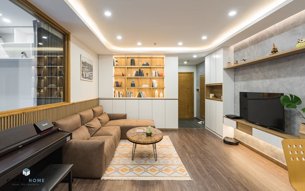 Chủ nhân thích không gian sống trong chung cư, thích thiên nhiên, thích cuộc sống hiện đại, nhiều tiện nghi.