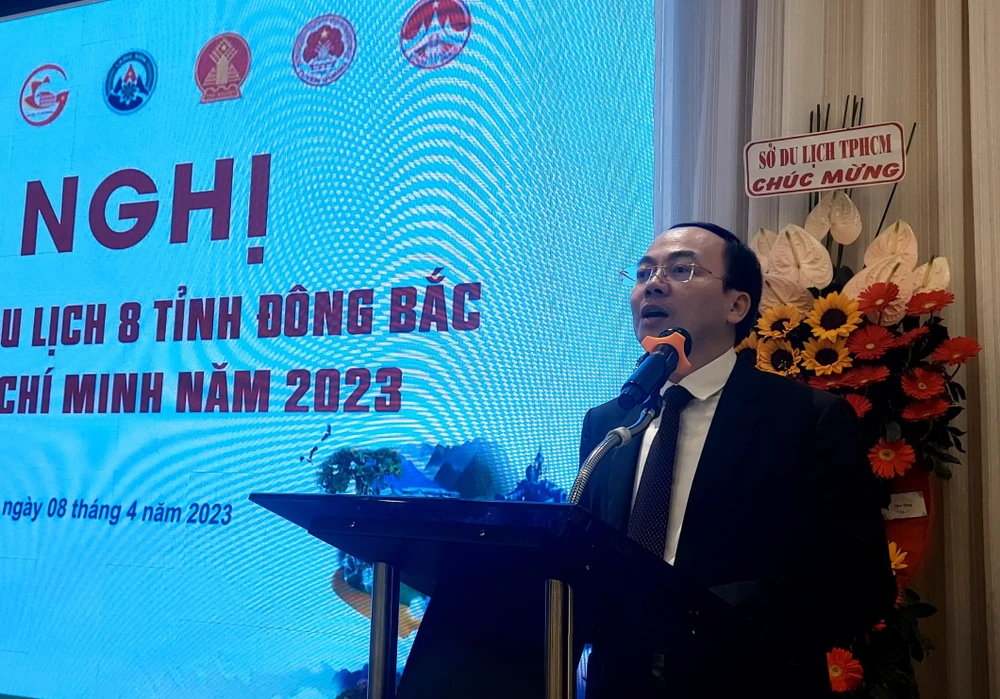 Ông Nguyễn Đăng Bình, Chủ tịch UBND tỉnh Bắc Kạn phát biểu tại hội nghị.