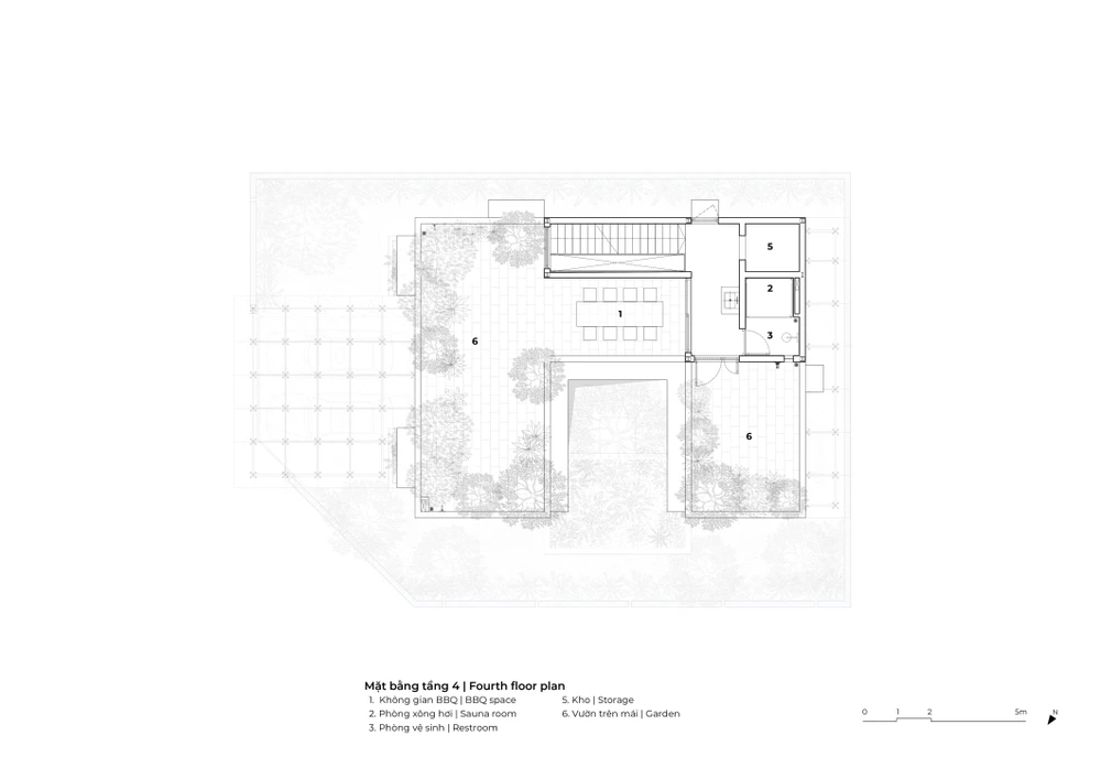 Mặt bằng tầng bốn