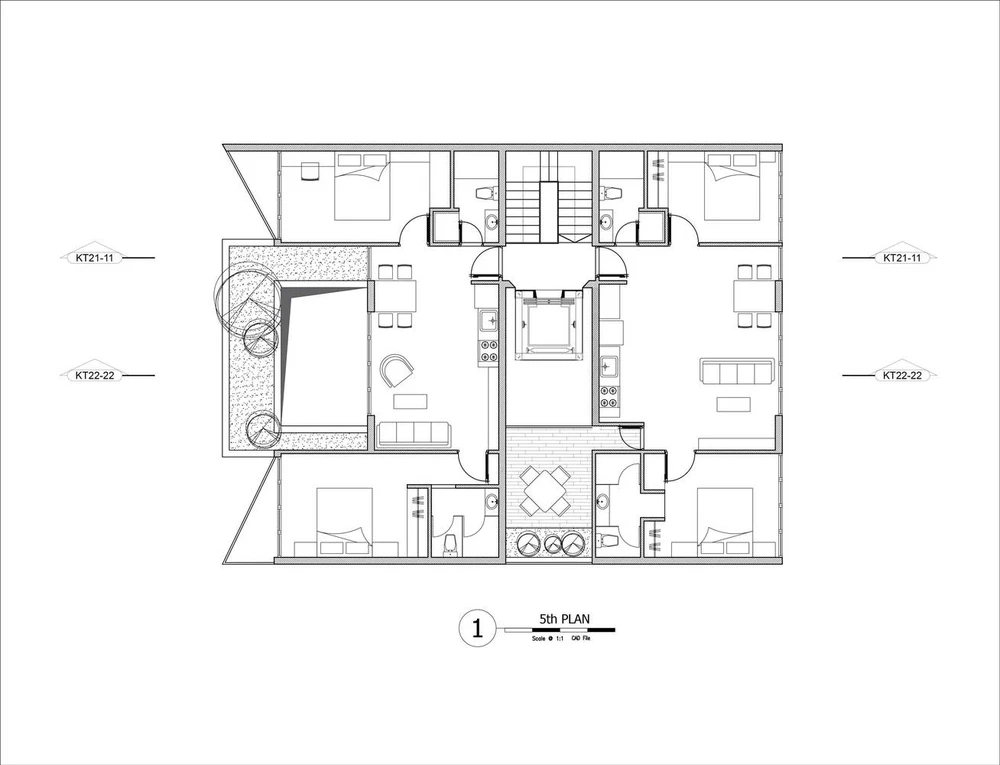 Mặt bằng tầng năm