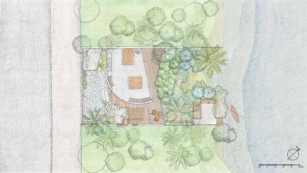 Mặt bằng tầng trệt