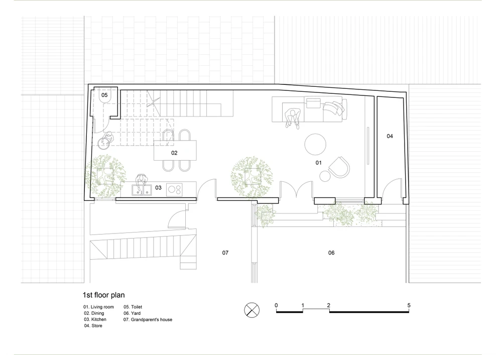 Mặt bằng tầng một
