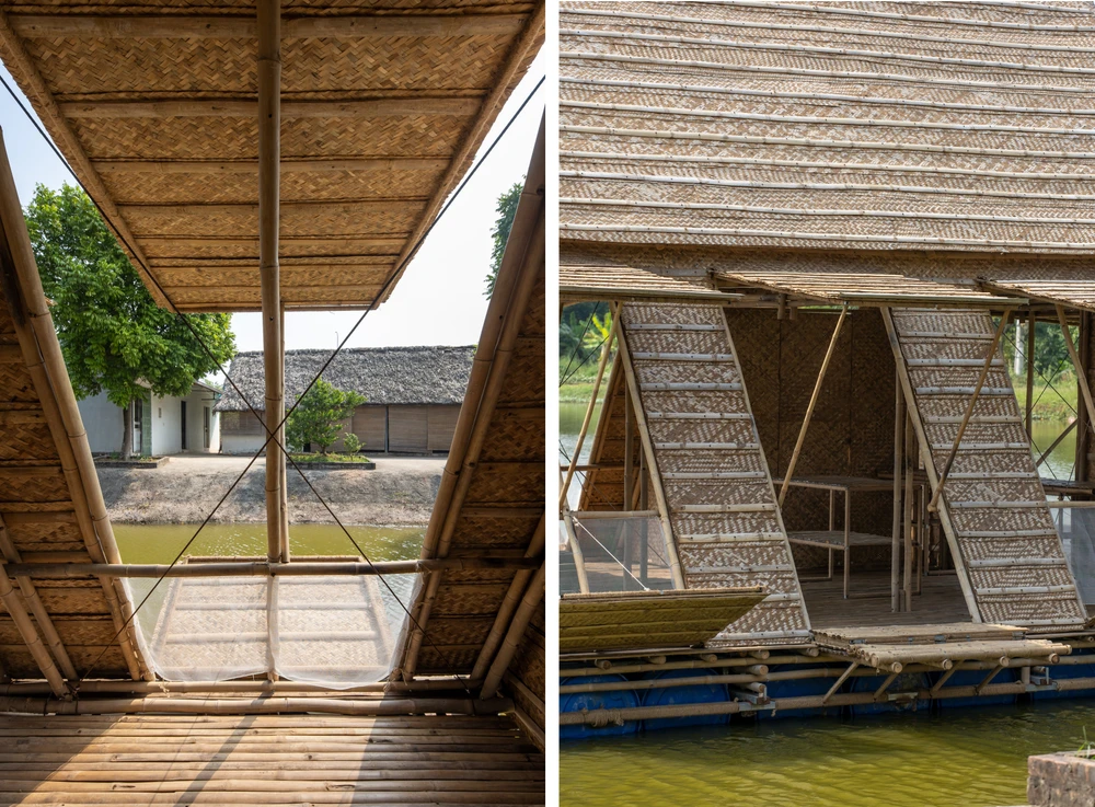 Hệ thống cửa có thể đóng mở linh hoạt giúp ngôi nhà đủ vững chãi trước những điều kiện thời tiết bất lợi.