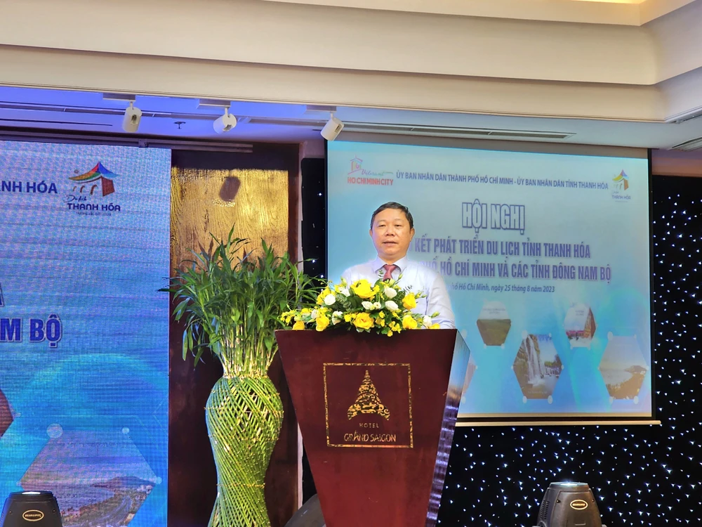 Ông Dương Anh Đức, Phó Chủ tịch UBND TP.HCM phát biểu tại hội nghị.