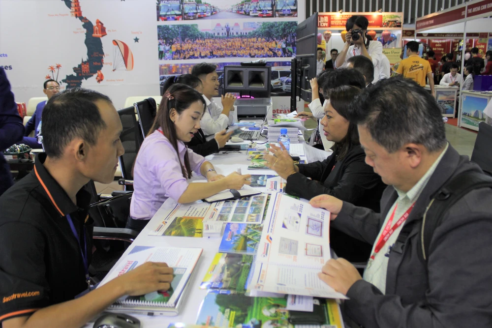 Không gian tại hội chợ du lịch quốc tế TP.HCM năm 2023