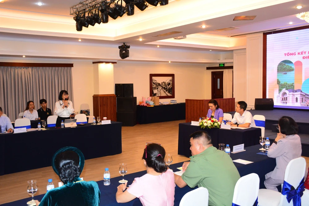 Toàn cảnh hội nghị tổng kết kết quả 5 năm triển khai thực hiện công nhận điểm du lịch trên địa bàn TP.HCM.