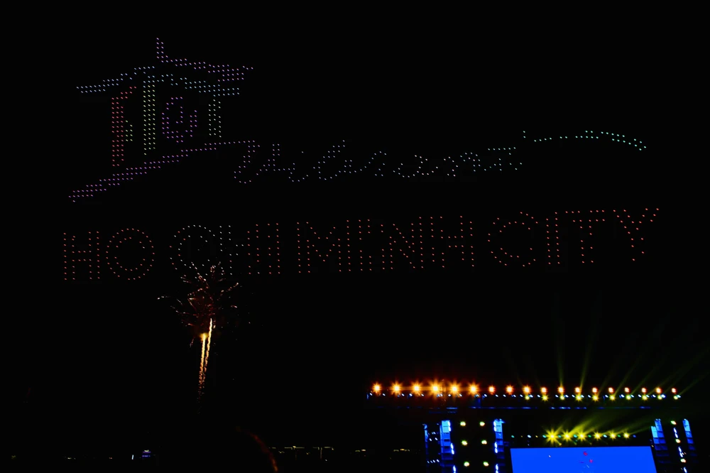 Màn trình diễn drone lớn nhất TP.HCM sẽ được diễn ra tại khu vực công viên Bờ sông TP Thủ Đức. Ảnh: Nguyệt Nhi.