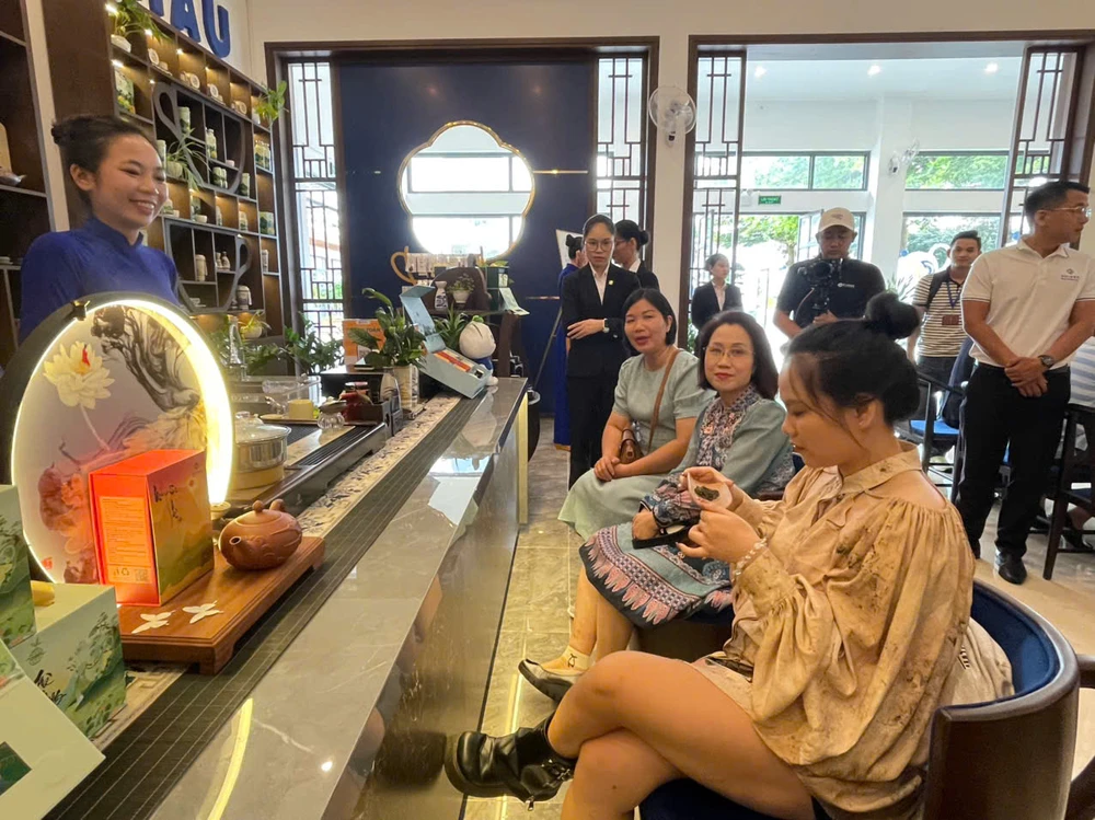 Trong thời gian tới, TP.HCM gắn kết với tỉnh Lâm Đồng phát triển sản phẩm du lịch thưởng trà, đặc biệt xây dựng không gian trà tại các cơ sở lưu trú. Ảnh: TT