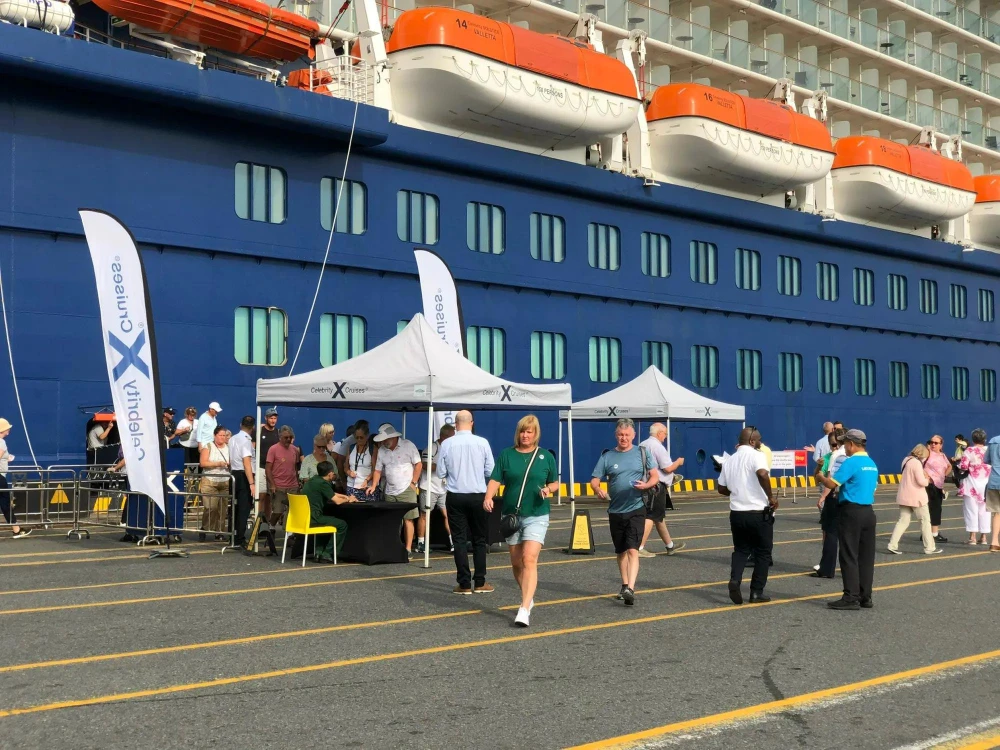 Tàu khách quốc tế cập cảng Cái Mép - Thị Vải (TP.HCM) có thể được phép tiếp nhận đến hết ngày 31-12-2025. Ảnh: TT.