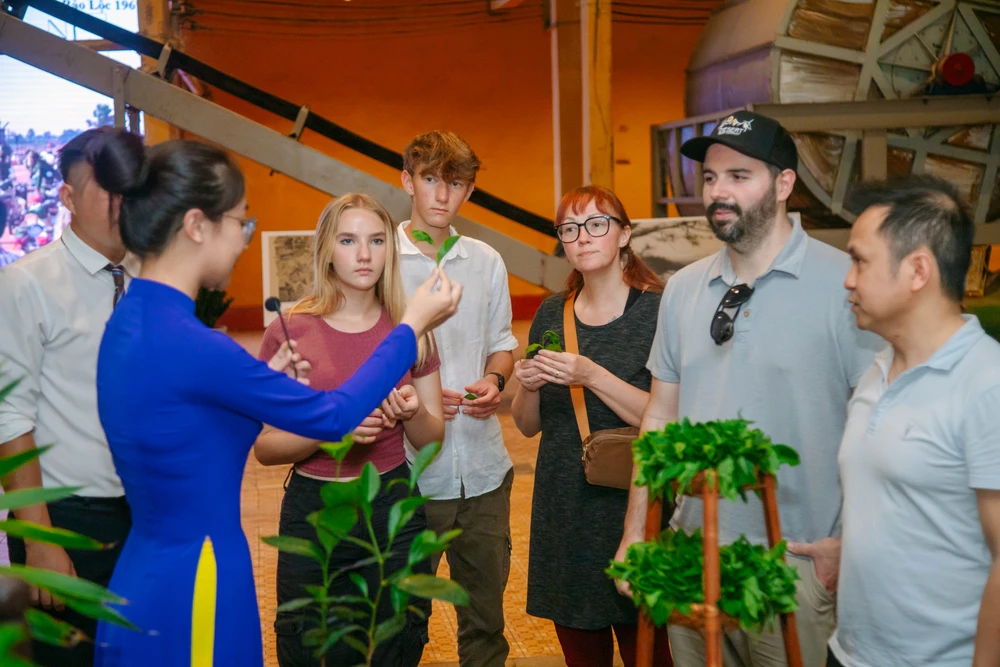 Ngành du lịch đang tích cực kết nối, quảng bá mô hình thưởng trà Việt để nâng tầm hình ảnh điểm đến. Ảnh: Thu Trinh.