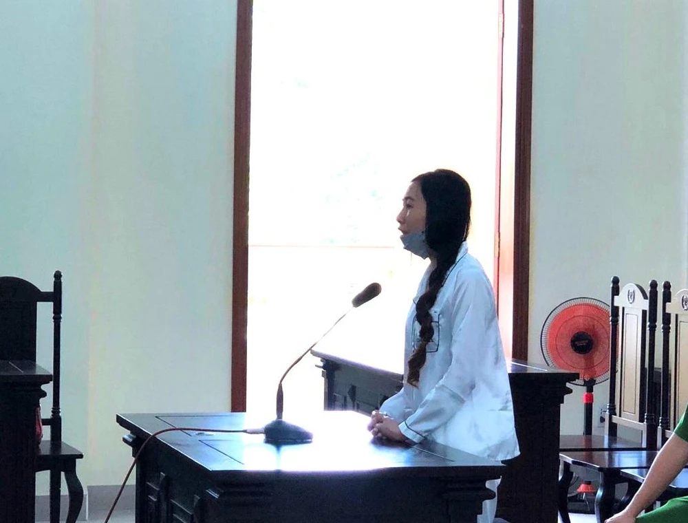 Bị cáo Châu tại tòa phúc thẩm ngày 15-4. Ảnh: CK