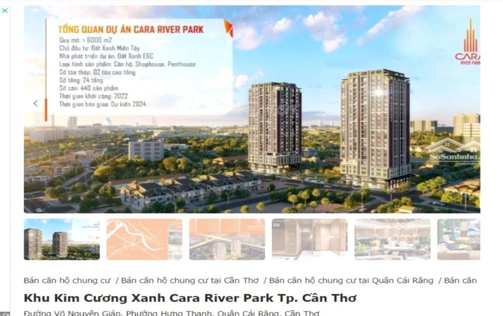 chấn chỉnh chủ đầu tư cara river park Cần Thơ