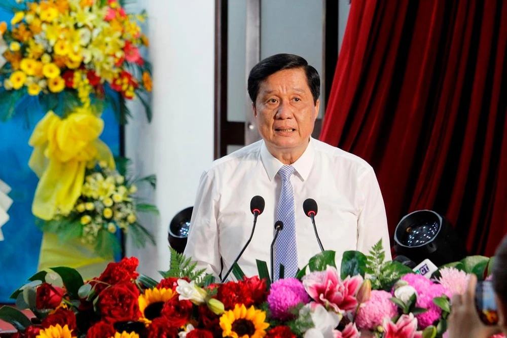 Ông Phạm Văn Hiểu - Phó Bí thư Thường trực Thành ủy, Chủ tịch HĐND TP Cần Thơ phát biểu chỉ đạo tại Đại hội ngày 14-10. Ảnh: NHẪN NAM