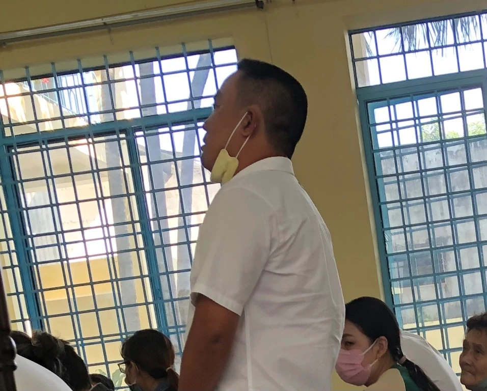 Bị cáo Hiệp tại tòa ngày 9-2. Ảnh: NHẪN NAM