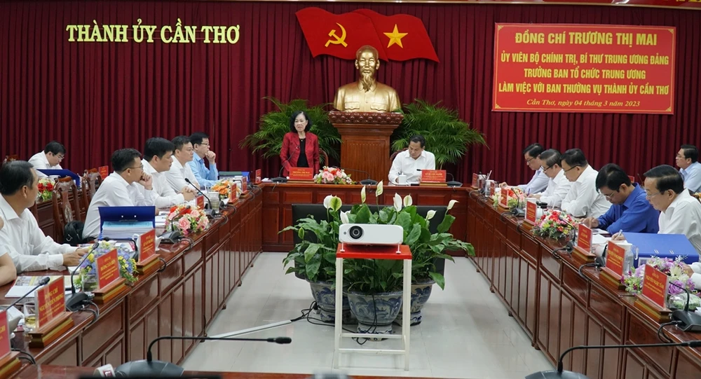 Ban Tổ chức Trung ương làm việc ở Cần Thơ