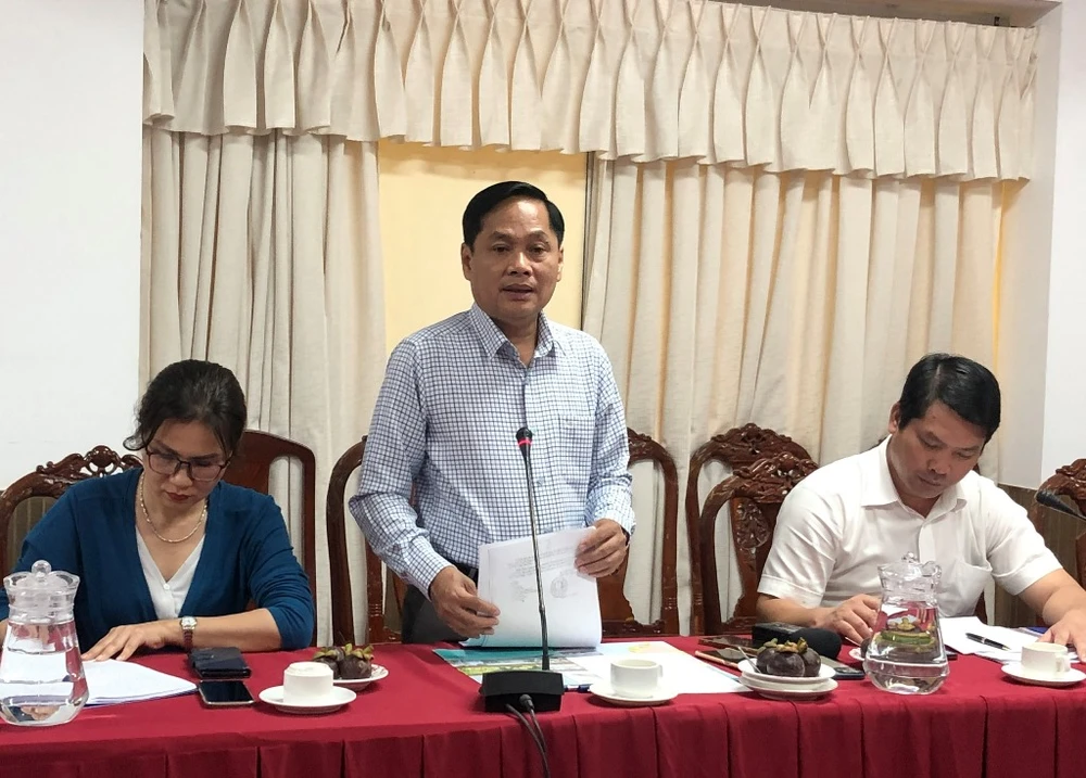 Phó Chủ tịch UBND TP Cần Thơ Nguyễn Văn Hồng phát biểu tại buổi làm việc. Ảnh: NHẪN NAM
