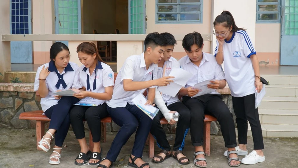 Học sinh ở Cần Thơ tham dự kỳ thi tốt nghiệp THPT năm 2023. Ảnh: CTV