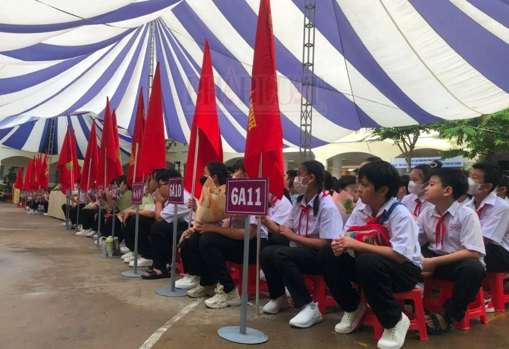 Học sinh trường THCS Đoàn Thị Điểm, TP Cần Thơ.