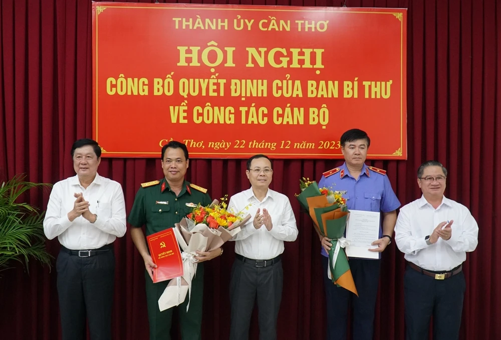 Ban Bí thư chỉ định 2 cán bộ tham gia Ban Chấp hành Đảng bộ TP Cần Thơ