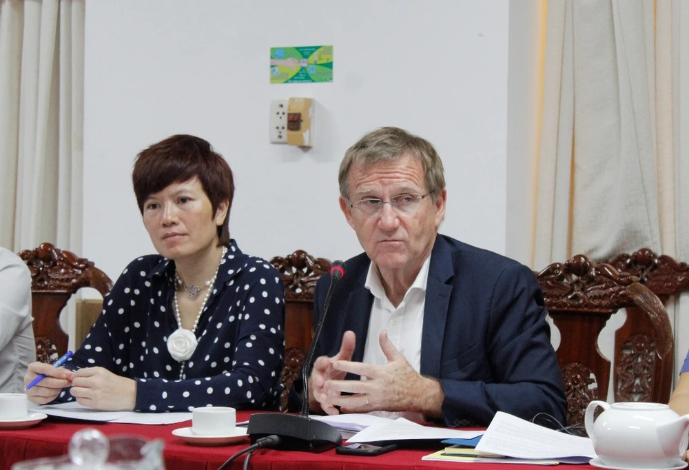 Giám đốc Cơ quan phát triển Pháp (AFD) tại Việt Nam làm việc với Cần Thơ về tình hình thực hiện dự án Kè bờ sông Cần Thơ