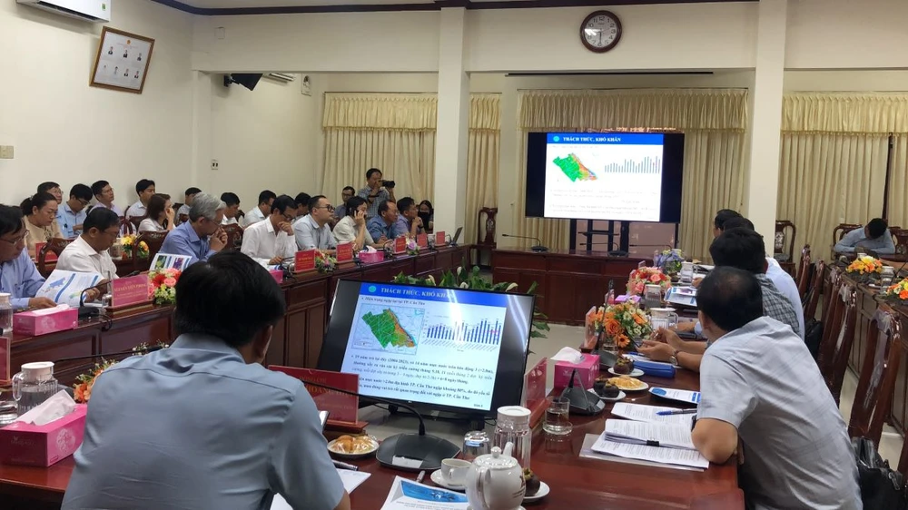 Bộ NN&PTNT làm việc với TP Cần Thơ chiều 13-6.