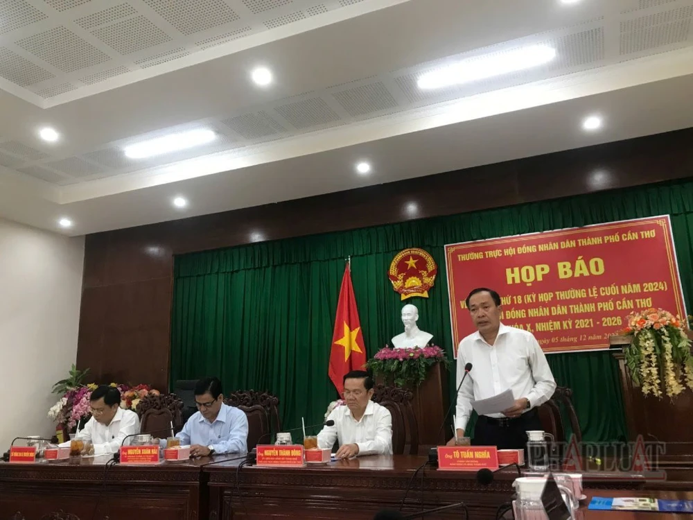 HĐND TP Cần Thơ tổ chức họp báo