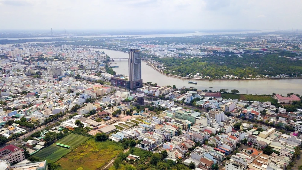 Trung tâm TP Cần Thơ nhìn từ trên cao