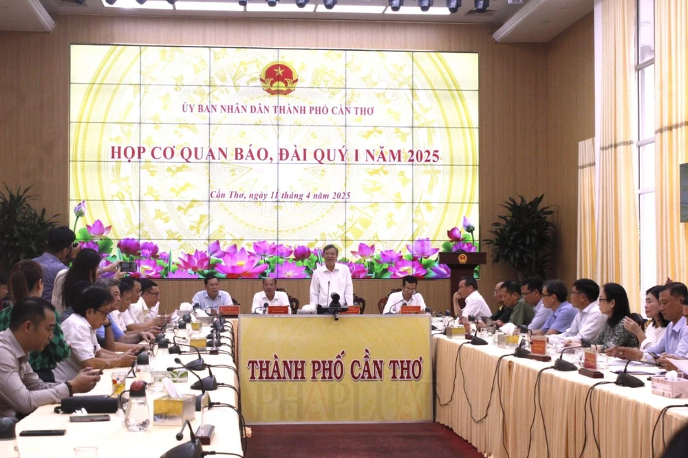 UBND TP Cần Thơ tổ chức họp cơ quan báo đài quý I-2025